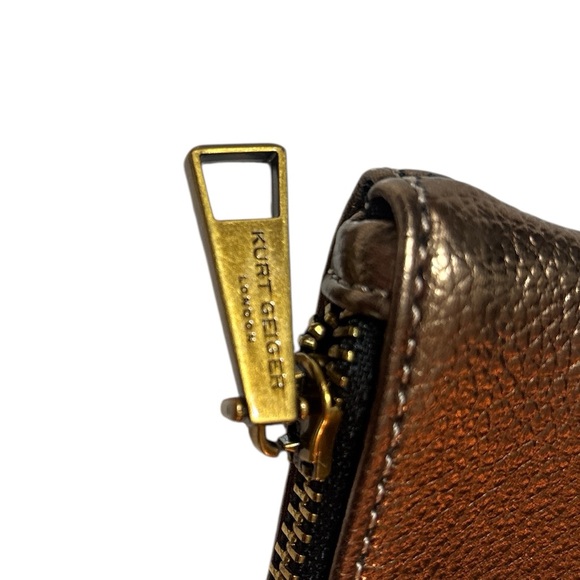 Kurt Geiger Metallic Gold Pouch - Picture 4 of 8